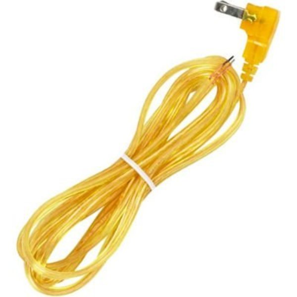 Satco Satco 90-2320 8 Ft. Flat Plug Cord Set 18/2 SPT-2-105-#176;C, Clear Gold 90/2320